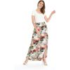 imageLady High Slit Wide Leg Pants in Tropical SunsetSunset Neon Pastel