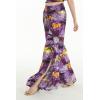 imageLady High Slit Wide Leg Pants in Tropical SunsetSunset Purple