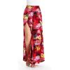 imageLady High Slit Wide Leg Pants in Tropical SunsetSunset Red