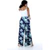 imageLady High Slit Wide Leg Pants in Wispy Cereus BlackOrchid Breeze Navy