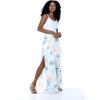imageLady High Slit Wide Leg Pants in Wispy Cereus BlackSandy Beach White