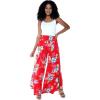 imageLady High Slit Wide Leg Pants in HibiscusHibiscus Red
