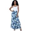 imageLady High Slit Wide Leg Pants in Pacific Palm NavyPacific Palm Navy