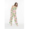 imageWomens Hawaiian Strap V with Pockets Jumpsuit in Lotus and OrchidLotus and Orchid