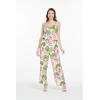 imageWomens Hawaiian Strap V with Pockets Jumpsuit in Lotus and OrchidLotus and Orchid