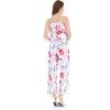 imageWomens Hawaiian Strap V with Pockets Jumpsuit in Lotus and OrchidMisty Lotus White