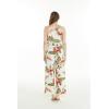 imageWomens Hawaiian Strap V with Pockets Jumpsuit in Rafelsia BlackRafelsia Cream