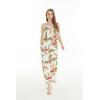 imageWomens Hawaiian Strap V with Pockets Jumpsuit in Rafelsia BlackRafelsia Cream