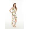 imageWomens Hawaiian Strap V with Pockets Jumpsuit in Rafelsia BlackRafelsia Cream