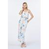 imageWomens Hawaiian Strap V with Pockets Jumpsuit in Sandy BeachSandy Beach Cream