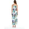 imageWomens Hawaiian Strap V with Pockets Jumpsuit in Simply Blue LeavesLost in Paradise