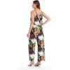 imageWomens Hawaiian Strap V with Pockets Jumpsuit in Simply Blue LeavesTropical Twilight