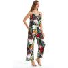 imageWomens Hawaiian Strap V with Pockets Jumpsuit in Simply Blue LeavesTropical Twilight