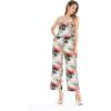 imageWomens Hawaiian Strap V with Pockets Jumpsuit in Sunset BlueSunset Neon Pastel