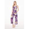 imageWomens Hawaiian Strap V with Pockets Jumpsuit in Sunset BlueSunset Purple