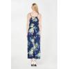 imageWomens Hawaiian Strap V with Pockets Jumpsuit in Wispy CereusPineapple Garden Navy