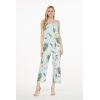 imageWomens Hawaiian Strap V with Pockets Jumpsuit in Wispy CereusWispy Cereus Light Blue