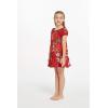 imageGirl Hawaiian Simple Muumuu Dress in Christmas Santa in HawaiiChristmas Santa in Hawaii in Red