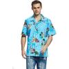 imageCouple Matching Hawaiian Luau Cruise Outfit Shirt Dress Christmas Santa in Hawaii RedChristmas Santa in Hawaii Turquoise