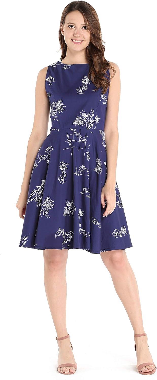 imageCouple Matching Hawaiian Luau Cruise Outfit Shirt Vintage Dress Classic WhiteClassic Navy