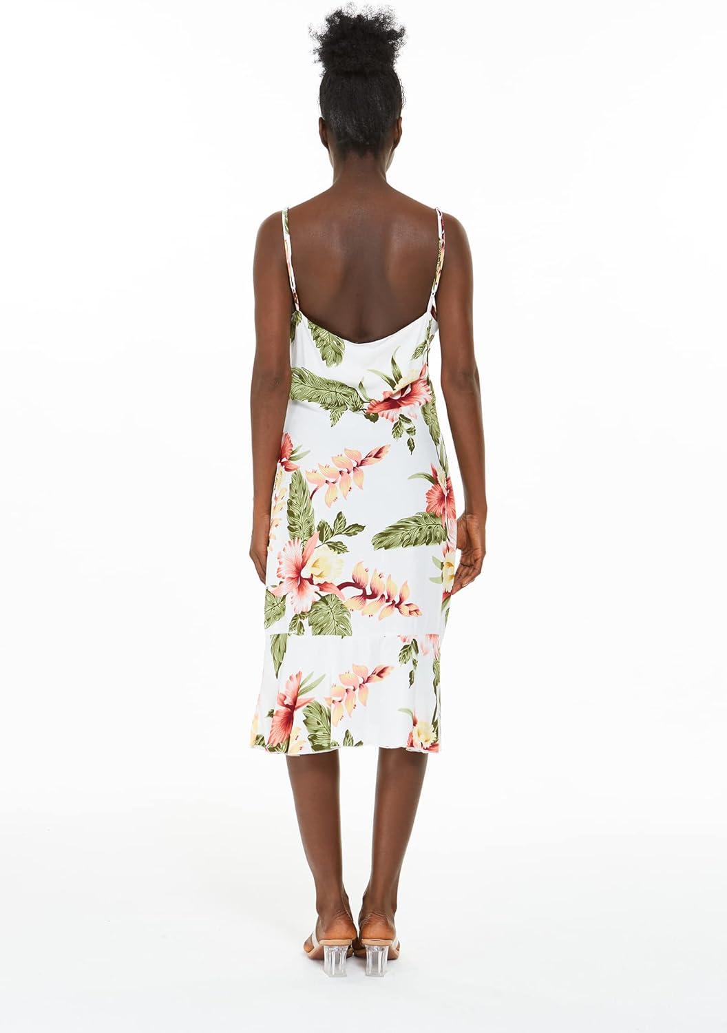 imageMatchable Couple Hawaiian Luau Shirt or Mermaid Ruffle Dress in Cream RafelsiaMen Cream Rafelsia