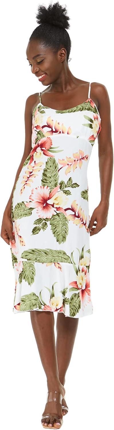 imageMatchable Couple Hawaiian Luau Shirt or Mermaid Ruffle Dress in Cream RafelsiaMen Cream Rafelsia