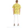 imageMatchable Couple Hawaiian Luau Shirt or Butterfly Dress in Garden Poppy YellowWomen Garden Poppy Yellow Navy