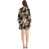 imageMatchable Couple Hawaiian Luau Shirt or Kimono in Pineapple Garden BlackWomen Rafelsia Black