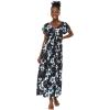 imageMatchable Couple Hawaiian Luau Shirt or Rahee Maxi Dress in Simply Blue LeafWomen Midnight Bloom