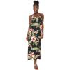 imageMatchable Couple Hawaiian Luau Shirt or Sweetheart Maxi Dress in Black RafelsiaWomen Black Rafelsia