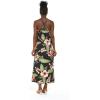 imageMatchable Couple Hawaiian Luau Shirt or Sweetheart Maxi Dress in Black RafelsiaWomen Black Rafelsia