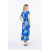 imageMatchable Couple Hawaiian Luau Shirt or Maxi Simple Dress in Hibiscus BlueWomen Hibiscus Blue