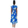imageMatchable Couple Hawaiian Luau Shirt or Wrap Ruffle Dress in Hibiscus BlueWomen Hibiscus Blue