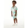 imageMatchable Family Hawaiian Tropical Luau Men Women Girl Boy Clothes in Wispy Cereus Palm MistBoy Short Sleeve
