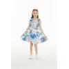 imageGirl Hawaiian Fit and Flare Dress in Flowering Koi BlueFlowering Koi Blue