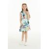 imageGirl Hawaiian Fit and Flare Dress in Flowering Koi BlueLost in Paradise Blue