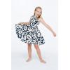 imageGirl Hawaiian Vintage Fit and Flare Dress in Flamingo in LoveClassic Vintage Hibiscus in Navy