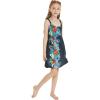 imageGirl Hawaiian Classic Empire Dress with Elastic Strap in Orchid Paradise NavyOrchid Paradise Navy