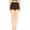 imageWomens Athletic Sportswear Tennis Shorts with Builtin Tights in Solid ColorsBlack