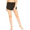 imageWomens Athletic Sportswear Tennis Shorts with Builtin Tights in Solid ColorsBlack