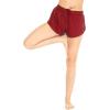 imageWomens Athletic Sportswear Tennis Shorts with Builtin Tights in Solid ColorsRed
