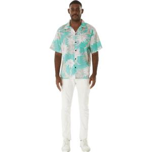 imageHawaii Hangover Mens Hawaiian Shirt Aloha Shirt Floral Edge in Assorted ColorsWispy Cereus Palm Mist