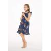 imageGirl Luau Wrap Ruffle Dress in Christmas Santa in Hawaii RedChristmas Santa in Hawaii Navy