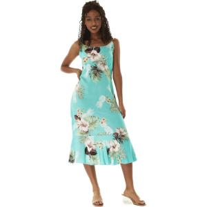 imageHawaii Hangover Womens Hawaiian Mermaid Ruffle Dress Pineapple Garden NavyPineapple Garden Turquoise