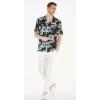 imageMatchable Couple Hawaiian Luau Shirt Smock Top Ruffle Wrap Skirt in Midnight BloomMen Midnight Bloom