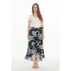 imageMatchable Couple Hawaiian Luau Shirt Smock Top Ruffle Wrap Skirt in Midnight BloomWomen Midnight Bloom Skirt