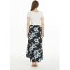 imageMatchable Couple Hawaiian Luau Shirt Smock Top Ruffle Wrap Skirt in Midnight BloomWomen Midnight Bloom Skirt