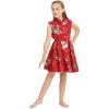 Shirt Dress in Christmas Red