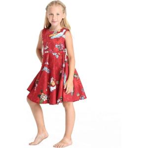 imageGirl Hawaiian Vintage Fit and Flare Dress in Christmas Santa in HawaiiChristmas Santa in Hawaii in Red
