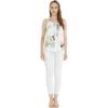 imageHawaii Hangover Womens Hawaiian Spaghetti Strap Top in FloralPineapple Garden White